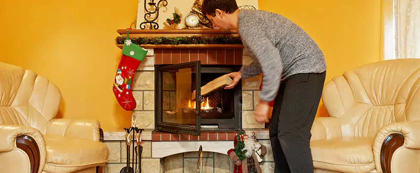Rusted Metal Fireplace Restoration in Kent, Washington